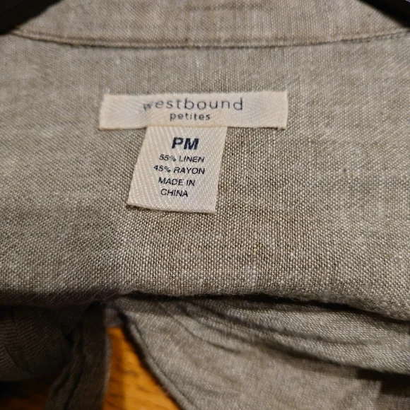 Westbound linen button down shirt - Picture 3 of 3